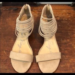 Carllie Women Open Toe Nude Wedge Sandal